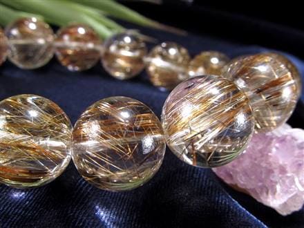 シルバールチル ルチルクォーツ ブレスレット シルバールチルクォーツ 二酸化チタン 仕事運