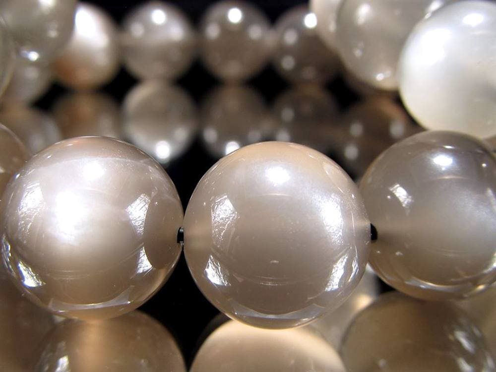 ブラックムーンストーン ブレスレット 月長石 ムーンストーン 誕生石