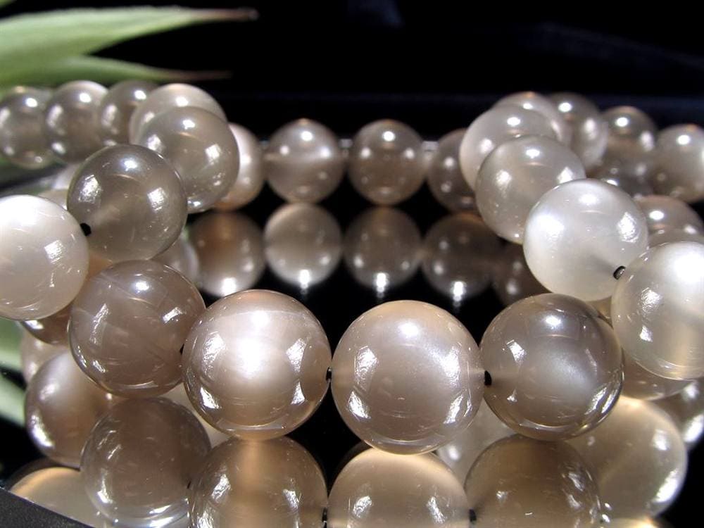 ブラックムーンストーン ブレスレット 月長石 ムーンストーン 誕生石