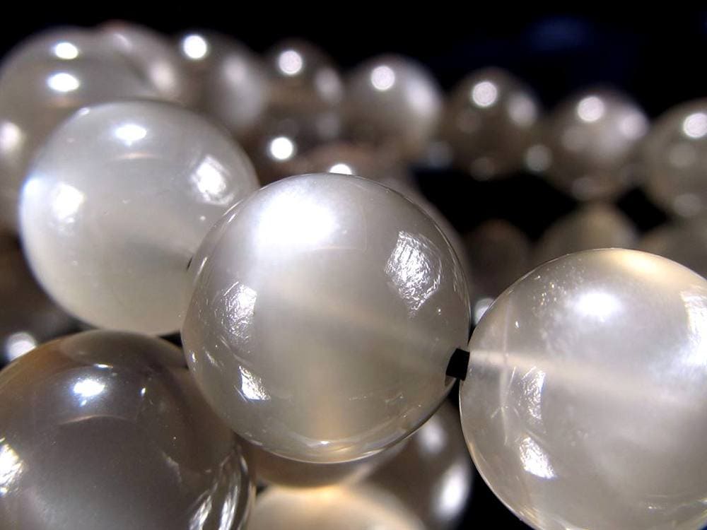 ブラックムーンストーン ブレスレット 月長石 ムーンストーン 誕生石