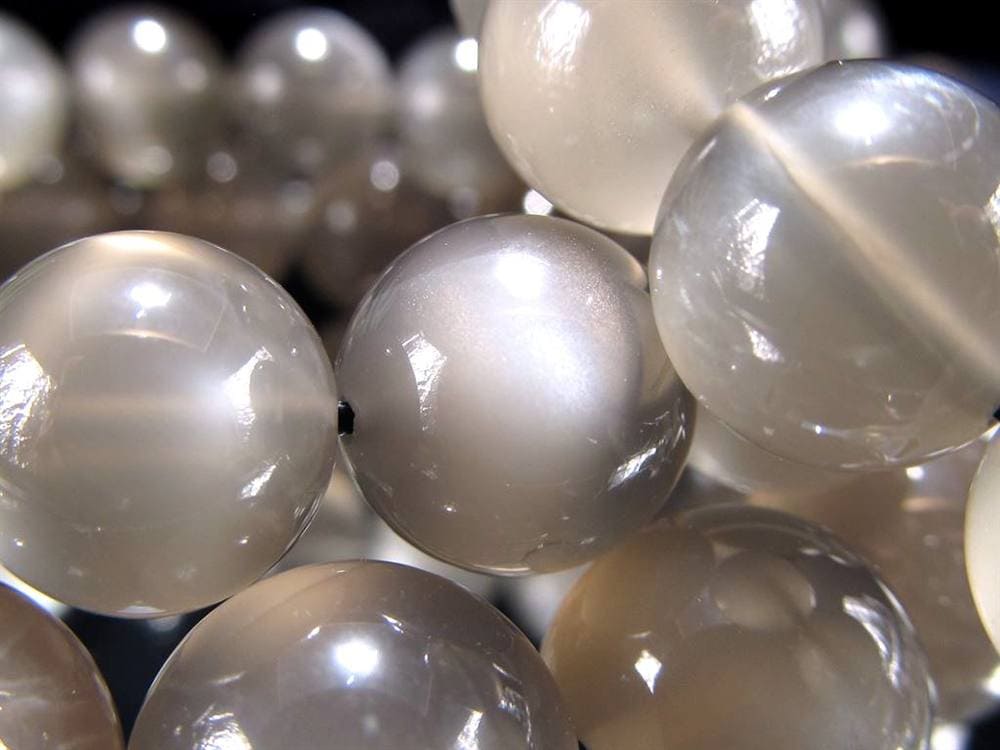 ブラックムーンストーン ブレスレット 月長石 ムーンストーン 誕生石