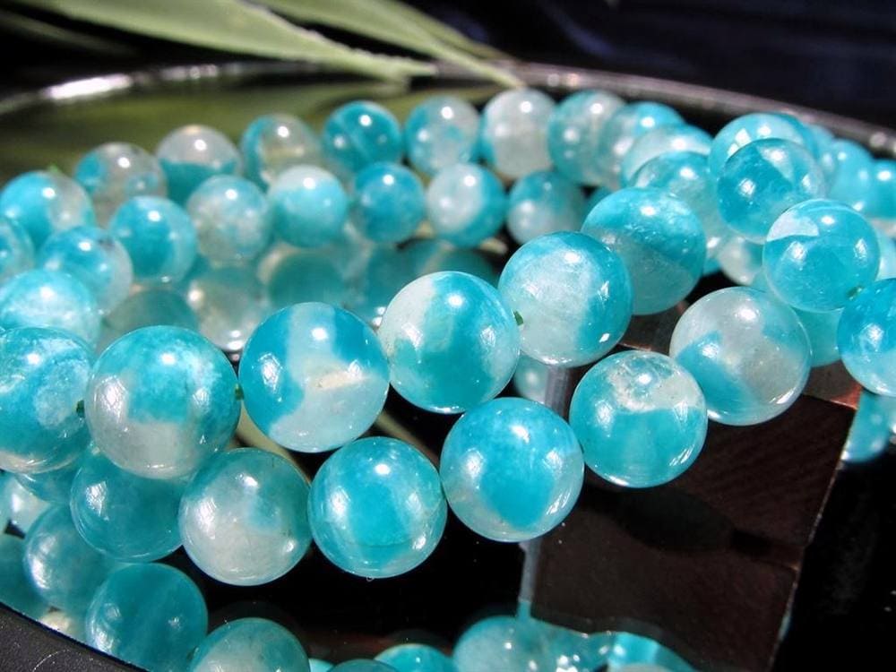 アマゾナイト シリカ ブレスレット 天河石 ウイグル