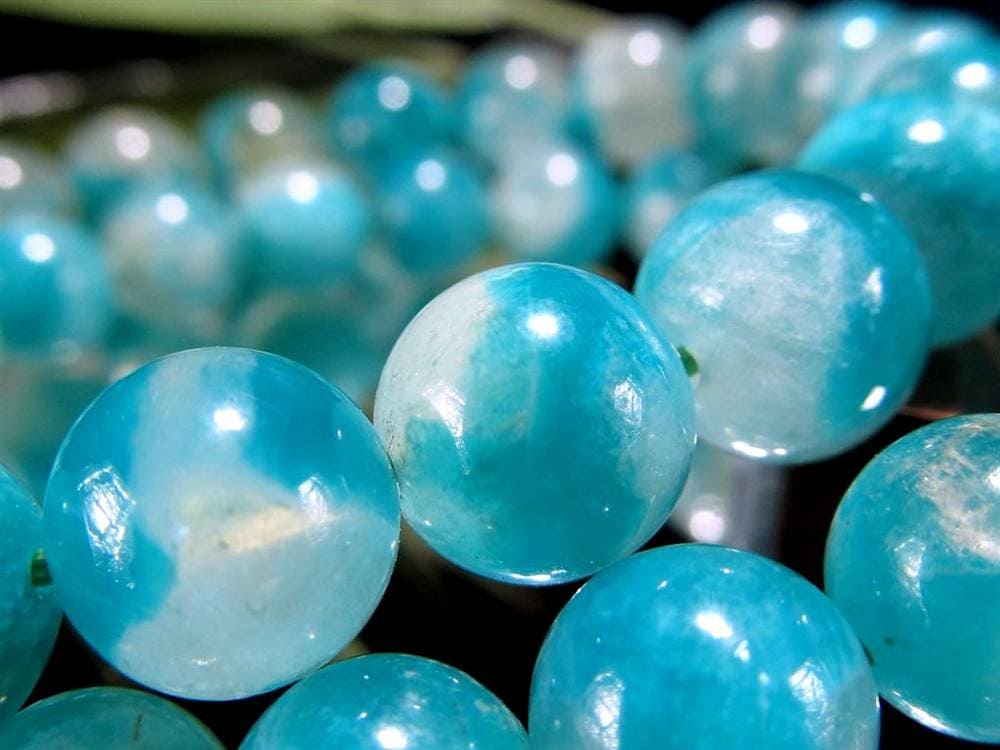 アマゾナイト シリカ ブレスレット 天河石 ウイグル