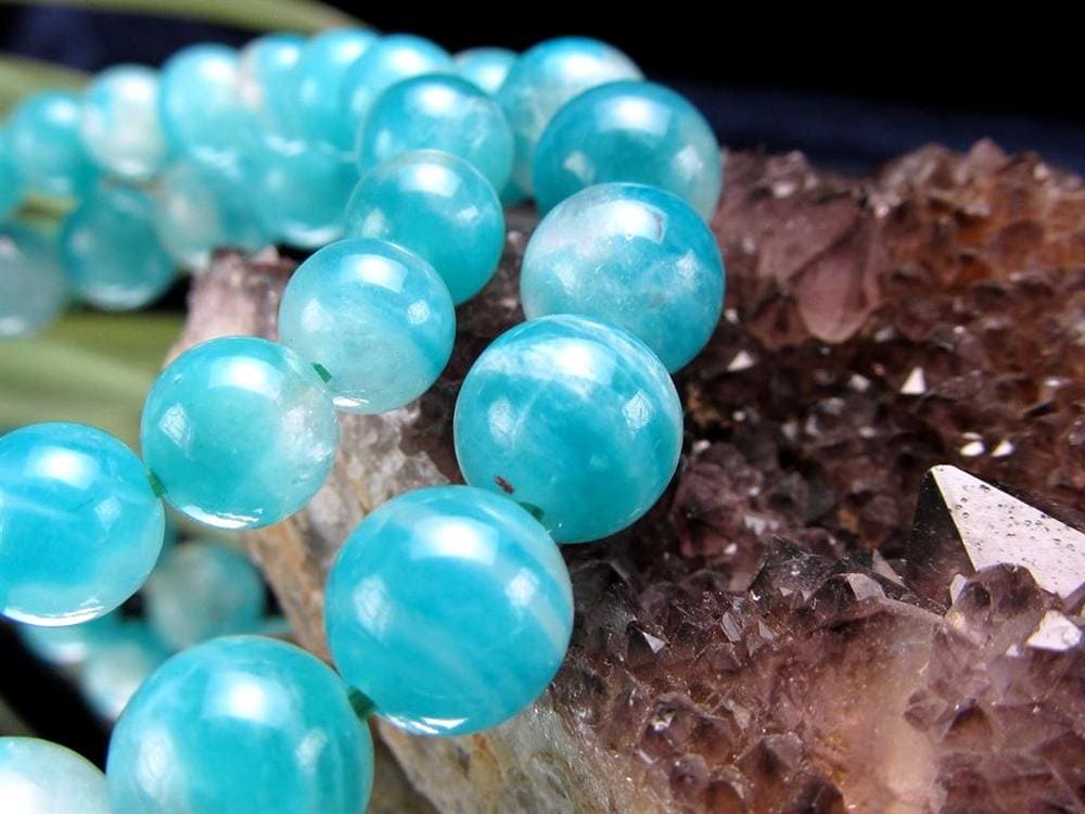 アマゾナイト シリカ ブレスレット 天河石 ウイグル