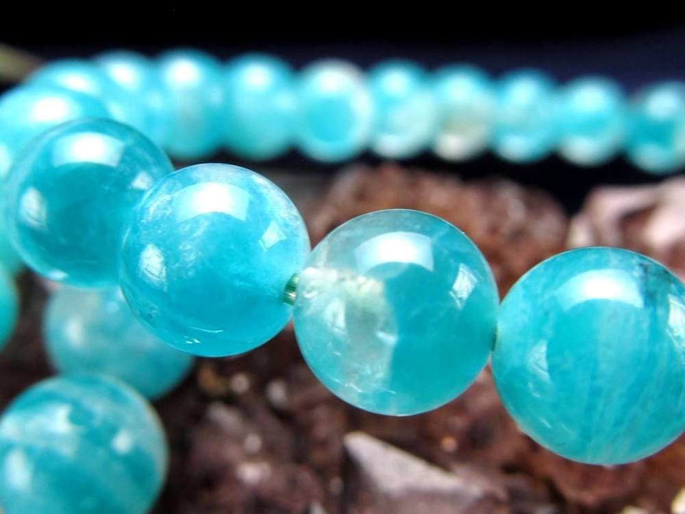 アマゾナイト シリカ ブレスレット 天河石 ウイグル
