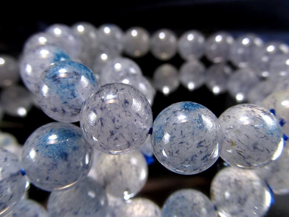 スコルザライト スコルザライトインクォーツ 鉄天藍石 ラズライトインクォーツ ブレスレット