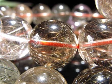 ルチルクォーツ ブレスレット MIXルチル 金紅石入り水晶 ルチレイテッドクォーツ