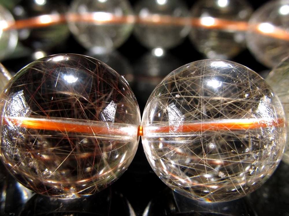 ルチルクォーツ ブレスレット MIXルチル 金紅石入り水晶 ルチレイテッドクォーツ
