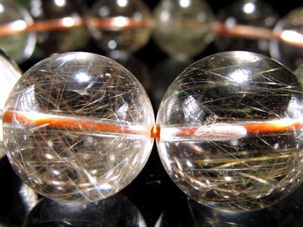 ルチルクォーツ ブレスレット MIXルチル 金紅石入り水晶 ルチレイテッドクォーツ