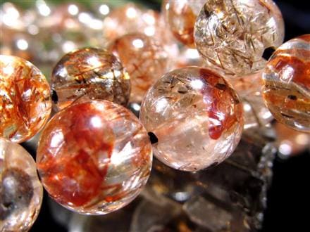 フォリエーテッドマイカインクォーツ ブラウンエピドートインクォーツ マイカ 雲母 ブレスレット