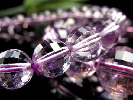 ラベンダー アメジスト ミラーボール カット ブレスレット 2月の誕生石