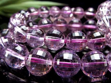 ラベンダー アメジスト ミラーボール カット ブレスレット 2月の誕生石