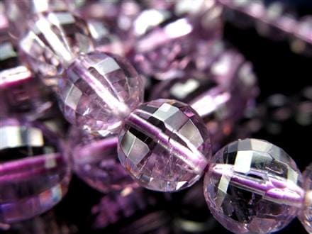 ラベンダー アメジスト ミラーボール カット ブレスレット 2月の誕生石
