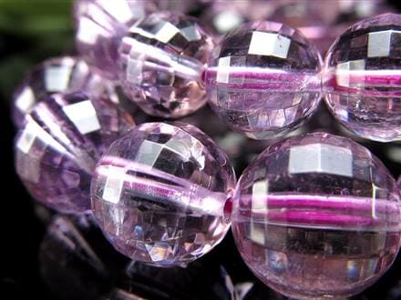 ラベンダー アメジスト ミラーボール カット ブレスレット 2月の誕生石