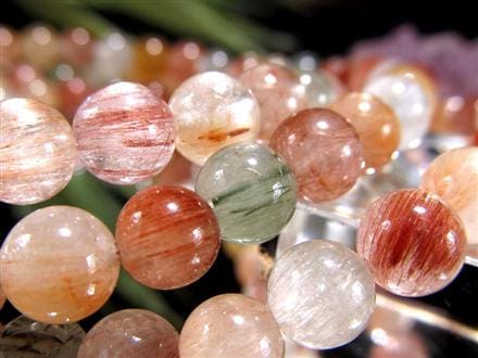 サゲニティッククォーツ ブレスレット キャッツアイ ルチルクォーツ ラビットヘア