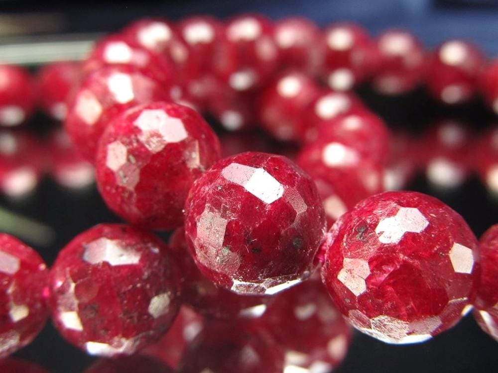 ルビー 紅玉 ブレスレット コランダム 7月の誕生石