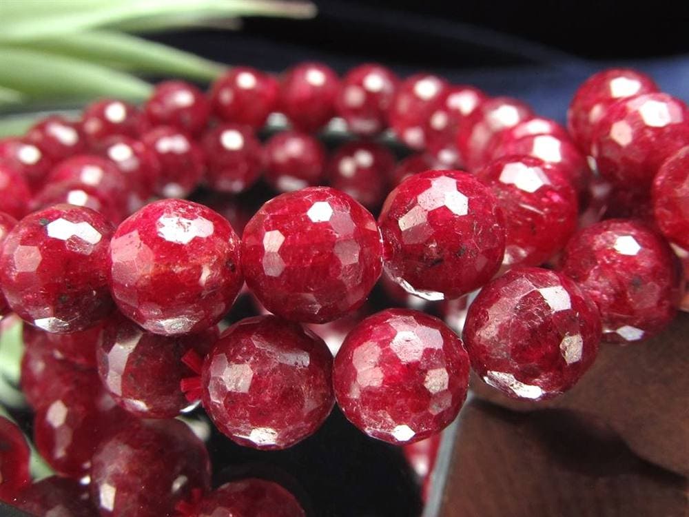 ルビー 紅玉 ブレスレット コランダム 7月の誕生石