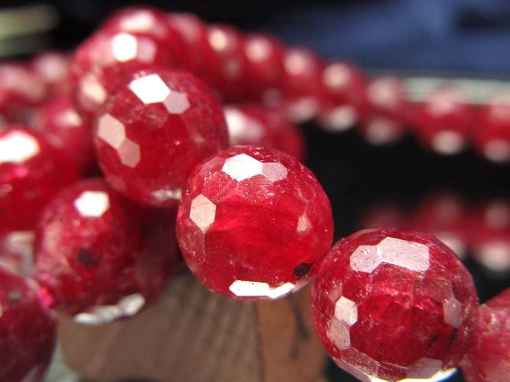 ルビー 紅玉 ブレスレット コランダム 7月の誕生石