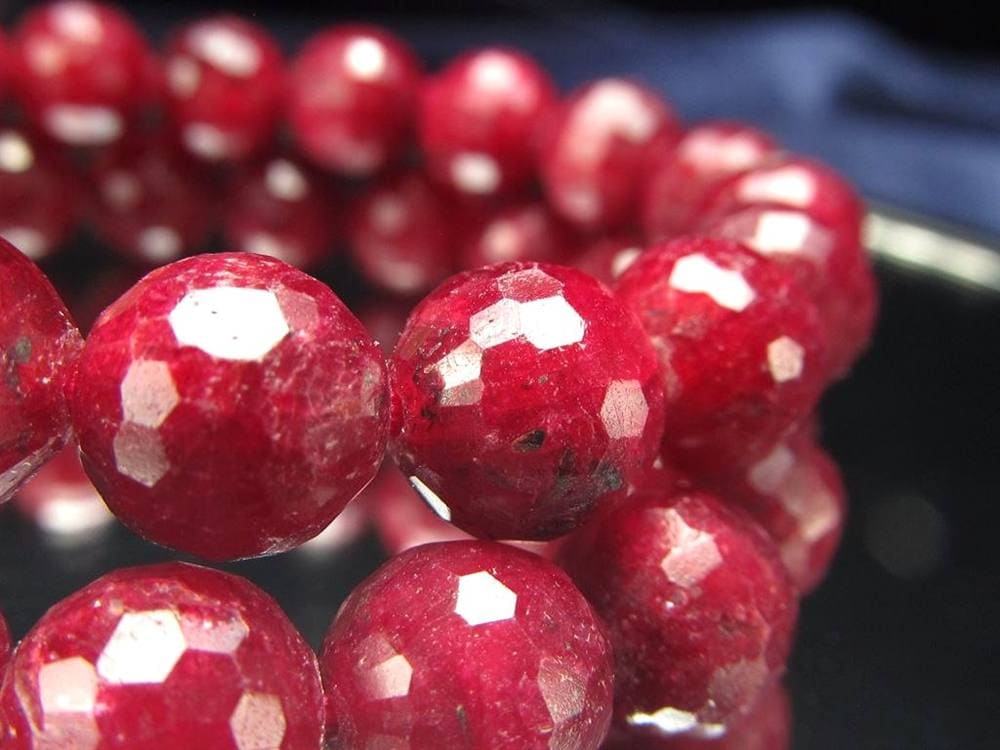 ルビー 紅玉 ブレスレット コランダム 7月の誕生石