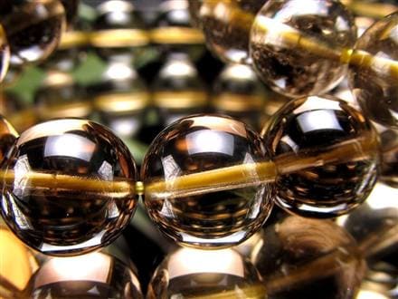 スモーキーシトリン 煙黄水晶 ブレスレット シトリン ファントム