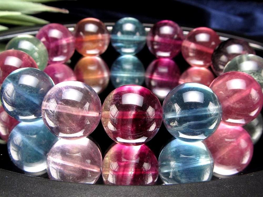 キャンディーフローライト 蛍石 ブレスレット アメリカ産 天才の石