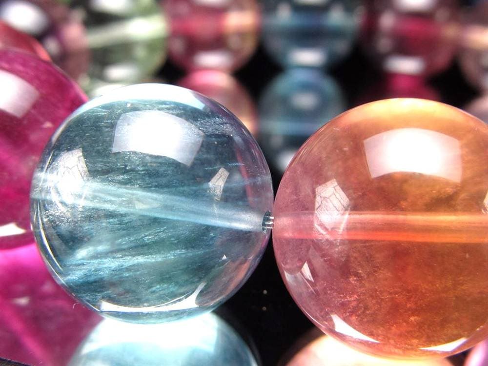 キャンディーフローライト 蛍石 ブレスレット アメリカ産 天才の石