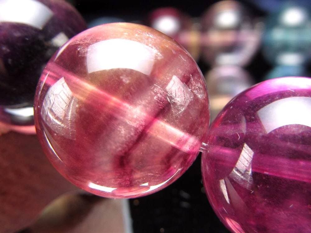 キャンディーフローライト 蛍石 ブレスレット アメリカ産 天才の石