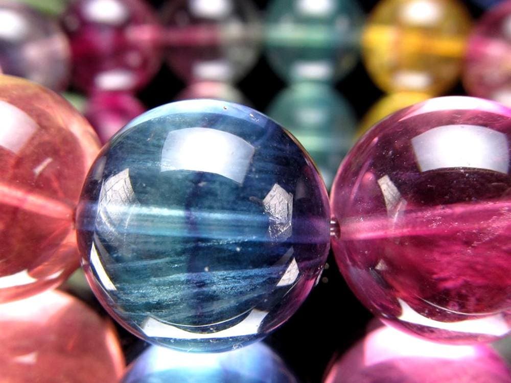 キャンディーフローライト 蛍石 ブレスレット アメリカ産 天才の石