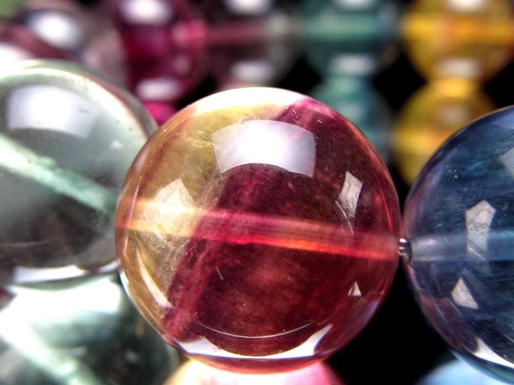 キャンディーフローライト 蛍石 ブレスレット アメリカ産 天才の石