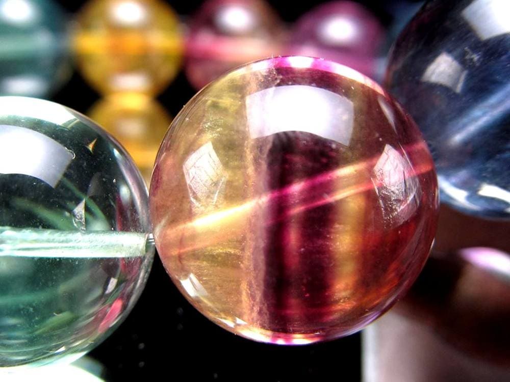 キャンディーフローライト 蛍石 ブレスレット アメリカ産 天才の石