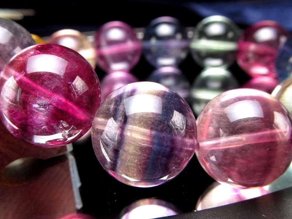 キャンディーフローライト 蛍石 ブレスレット アメリカ産 天才の石