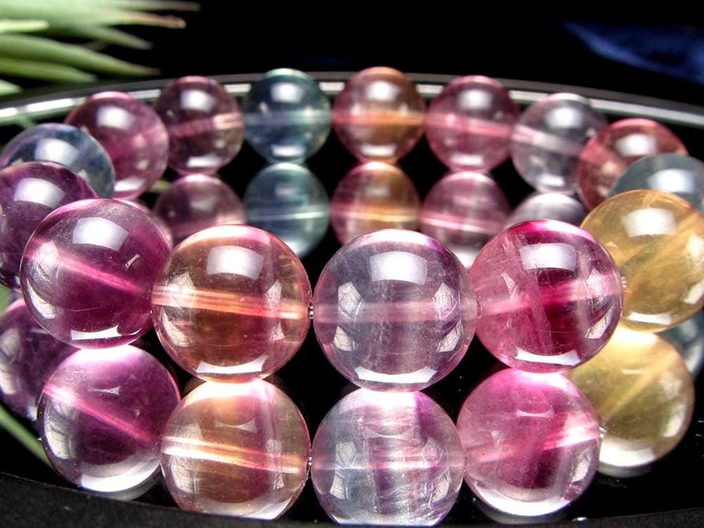 キャンディーフローライト 蛍石 ブレスレット アメリカ産 天才の石