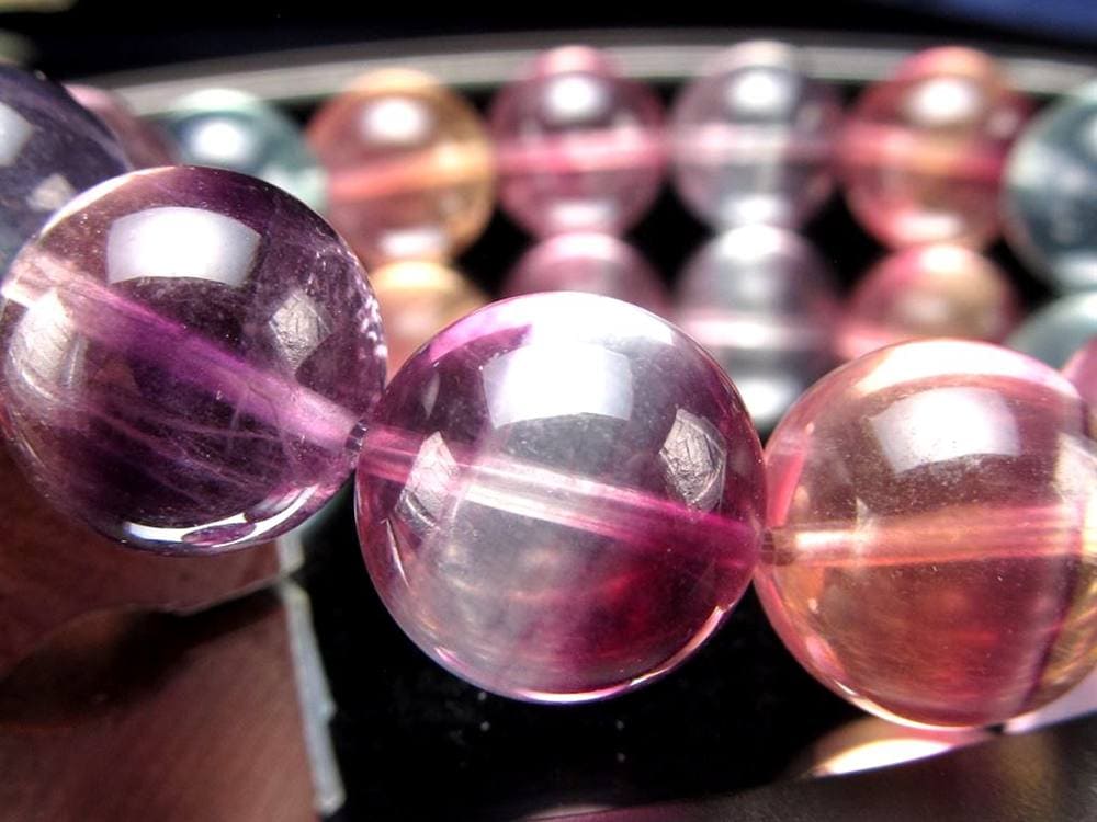 キャンディーフローライト 蛍石 ブレスレット アメリカ産 天才の石