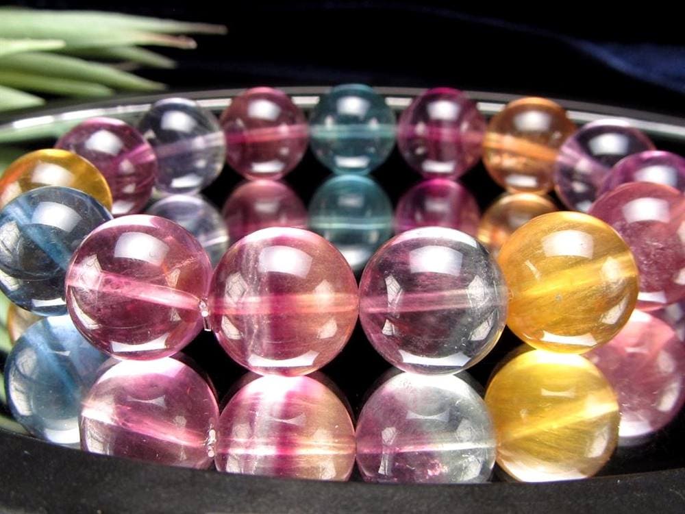 キャンディーフローライト 蛍石 ブレスレット アメリカ産 天才の石