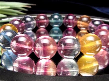 キャンディーフローライト 蛍石 ブレスレット アメリカ産 天才の石