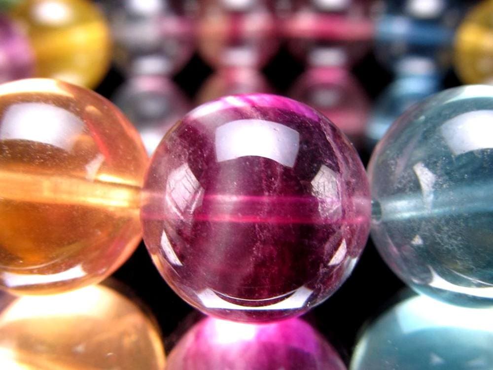 キャンディーフローライト 蛍石 ブレスレット アメリカ産 天才の石