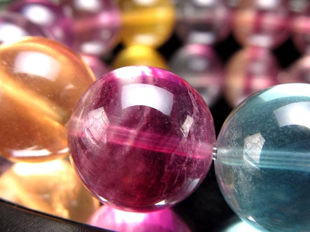 キャンディーフローライト 蛍石 ブレスレット アメリカ産 天才の石