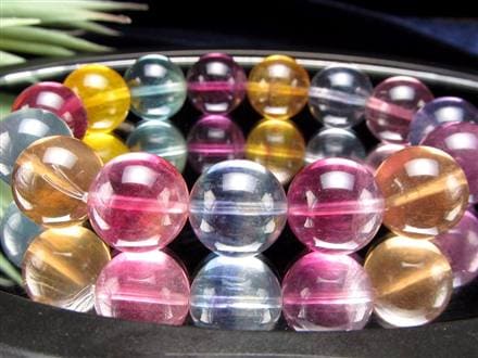 キャンディーフローライト 蛍石 ブレスレット アメリカ産 天才の石