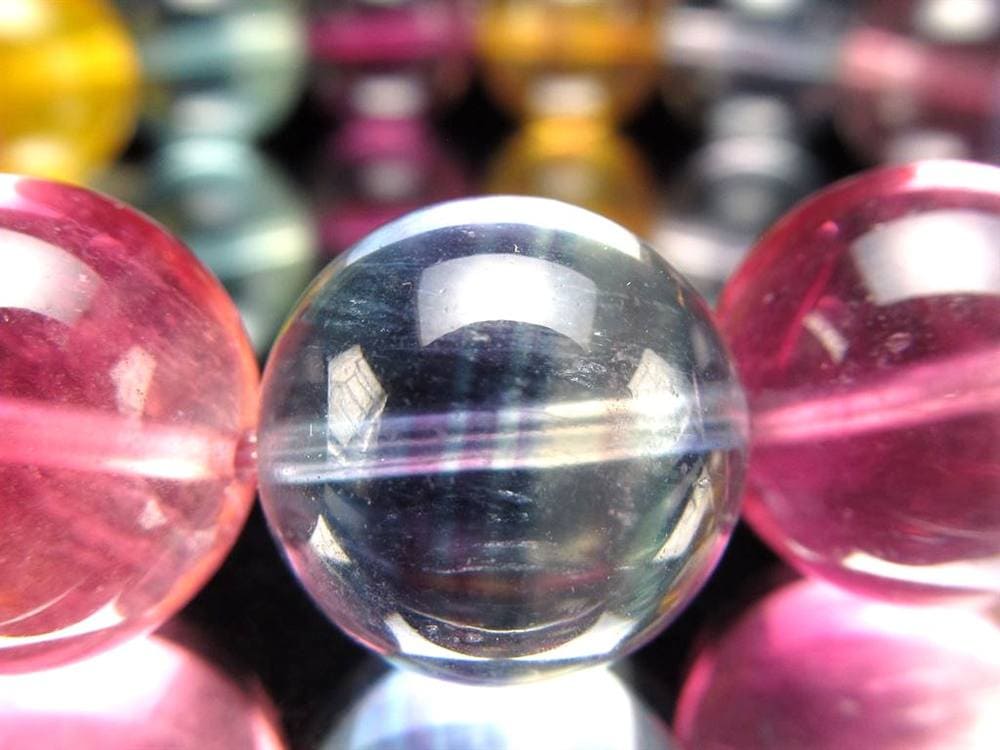 キャンディーフローライト 蛍石 ブレスレット アメリカ産 天才の石