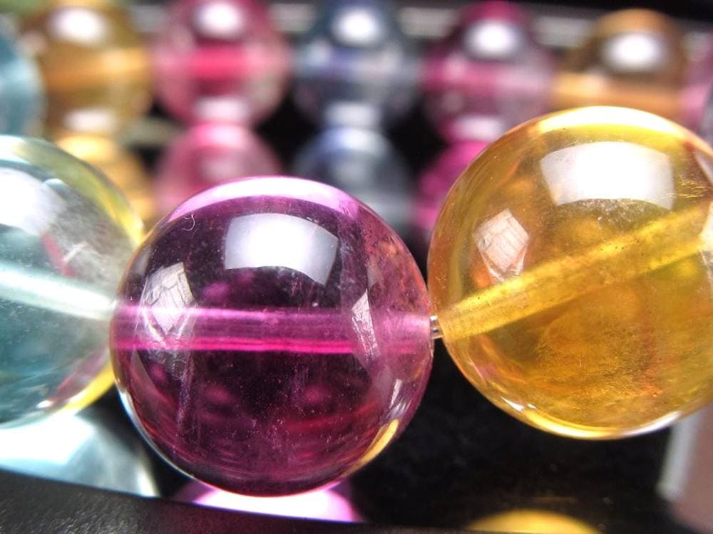 キャンディーフローライト 蛍石 ブレスレット アメリカ産 天才の石