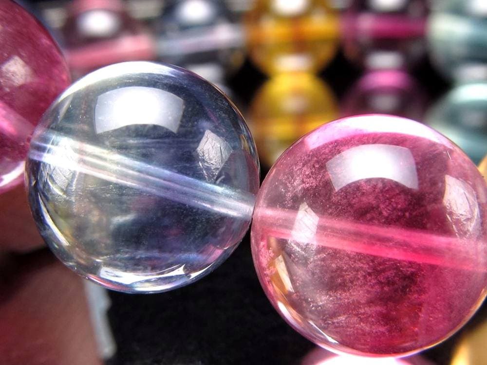 キャンディーフローライト 蛍石 ブレスレット アメリカ産 天才の石