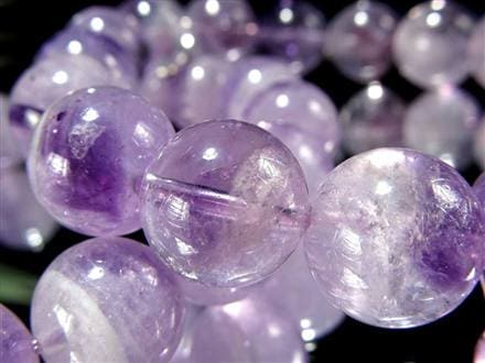 アメジスト ファントム 幻影紫水晶 ブレスレット ラベンダー