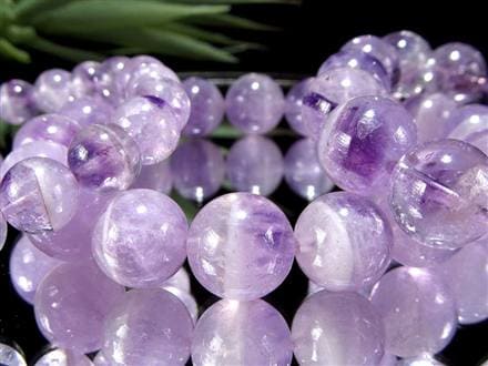 アメジスト ファントム 幻影紫水晶 ブレスレット ラベンダー