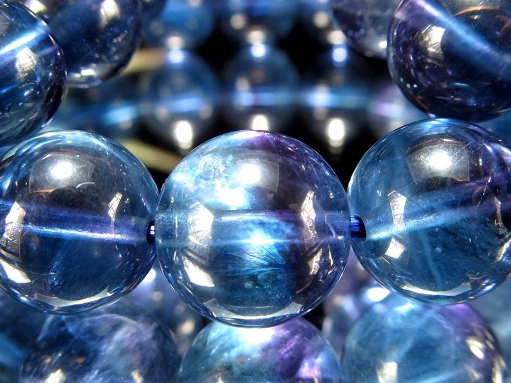 フローライト ブレスレット インディゴブルーカラーフローライト 天然石 蛍石