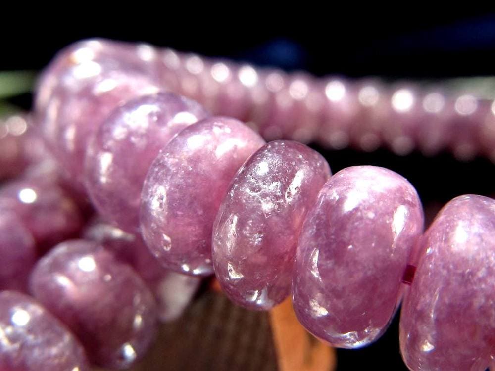 レピドライト パープルマイカ リシア雲母 ブレスレット ブラジル産