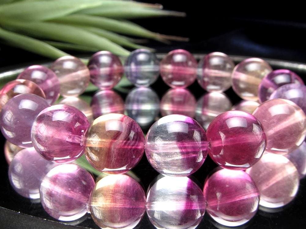 フローライト ブレスレット レインボーフローライト ファントムフローライト 蛍石