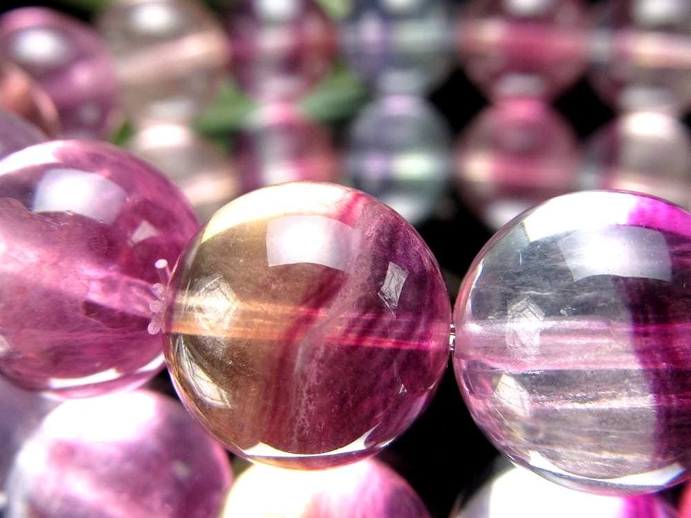 フローライト ブレスレット レインボーフローライト ファントムフローライト 蛍石