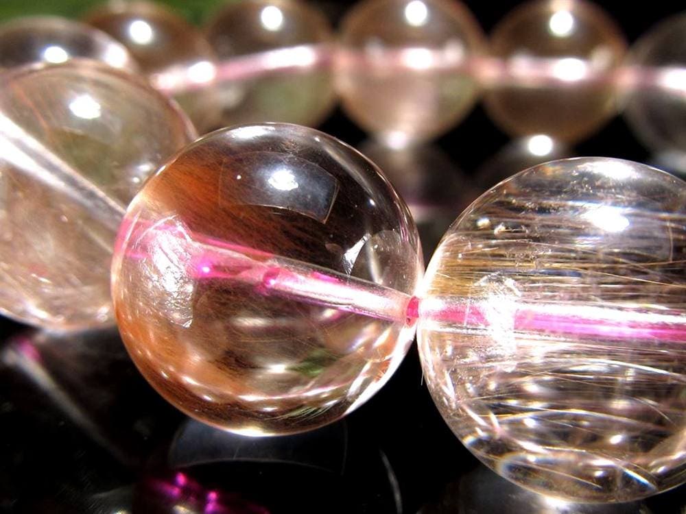 ルチルクォーツ ブレスレット サゲニティック ラビット サゲニティッククォーツ