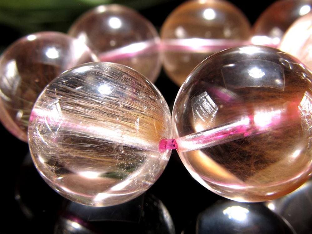 ルチルクォーツ ブレスレット サゲニティック ラビット サゲニティッククォーツ