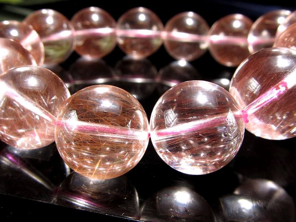 ルチルクォーツ ブレスレット サゲニティック ラビット サゲニティッククォーツ